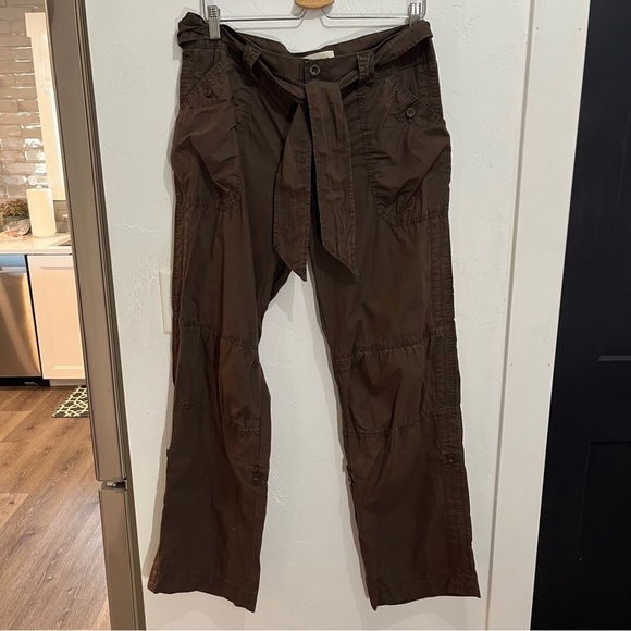 GAP Women Brown Rollup Pants 10 - Picture 1 of 12